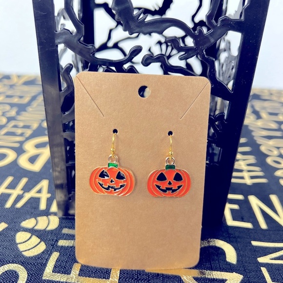 Halloween Earrings - Pumpkins - Picture 1 of 3